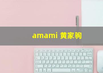 amami 黄家驹